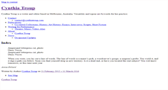 Desktop Screenshot of cynthiatroup.com