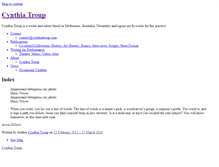 Tablet Screenshot of cynthiatroup.com